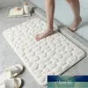 Épaissir Rebond Salle De Bains Tapis De Bain En Mousse À Mémoire Tapis De Toilette Anti-dérapant Baignoire Lavabo Lavabo Tapis De Sol Gaufrage Pierres Imprimer Prix usine conception experte Qualité