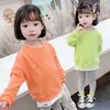 Spring Autumn Baby Girl Toddler Boys Clothes Fashion Kids Clothes 2pcs Hoodies Loose Broken Hole Pants Children Clothing Set Y0909