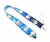 Small Wholesale 20pcs Japan Anime My Neighbor Totoro Lanyard Neck Strap Clip Black Stripe for Car Key ID Card Mobile Phone Badge Holder