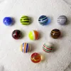 10pcs personnalisé multicolore fait à la main boule de verre fée jardin décoration charmes billes de verre ornements enfants jeu jouet cadeaux 210607