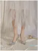 드레스 슈즈 여자의 슈퍼 하이힐 샌드 샌들 가을 패션 파티 wendding 럭셔리 펌프 뾰족한 얕은 섹시 Zapatos
