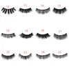 natural thick magnet eyelashes 3D 100% Mink Hair False Eye lashes Dramatic Long Wispies Fluffy Eyelash Full Strips Extension Makeup tool