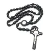 Croix Religieuse Catholique Chapelet Collier Perles Chapelet Yiwu Fournitures Religieuses