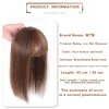 Perucas sintéticas Mumupi Mulheres Cor Natural Cabelo Liso Bang Franja Top Fechos Hairpins 1014 Polegadas Clipe em Toupee Hairpieces7561315