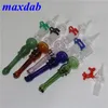 Hookah mini nektar rör NC Kit 14mm Dab Straw Oil Rigs Bong Hookah Glass Water Pipe Quartz Tips