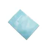 Resealable mylar zip lock package bags Matte blue self seal food snack candy packaging aluminum foil pouches
