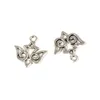 500 sztuk Antique Silver Alloy Swallow Charms Wisiorki do biżuterii Making Naszyjnik DIY Akcesoria 15x16mm