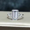 Oevas 7 karaats hoge koolstof diamant mousserende zirkoon trouwringen voor vrouwen topkwaliteit 100 925 sterling zilveren feestjuwelen 2205744348