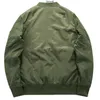 SpringAutumn Alta qualità Ma1 Spessa e sottile Army Green Motorcycle Ma-1 Aviator Pilot Air Men Bomber Jacket X0710