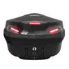 48L Motorrad Roller Top Box Topbox Gepäckaufbewahrung hinten mit LED-Licht Universal