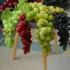 Decoración de fiesta adecuada para cocinas, fruta artificial, uva, colgante para el hogar, hojas colgantes de vid realistas de alta simulación