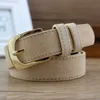 Kvinnor Antik Svart Bälte Metall Spänne Jeans Strap Belt Alloy Spännen Design Casual All-Match Kvinna G1026