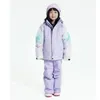 جاكيتات التزلج على الملابس الصغار 'فتيات الملابس الصغار مقاوم للماء و Snowbib Snowsuit وضع الأطفال الشتاء في الهواء الطلق معاطف الثلج الدافئ الدفء -20-30 درجة