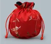 South Korea small cloth bundle jewelry pouch happy sugar cosmetic bag traditional embroidery pocket