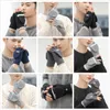 Couleurs Hiver Gants Chauds Hommes Femmes Mignon Demi-Doigt Retourner Flip Top Mitten Gants Hiver Étudiant écriture gants en laine tricotés GGE2180