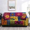 Afrikaanse etnische stijl Sofa Cover SnowCover Meubilair Protector Couch Stretch Home Decor voor Woonkamer 1/2/3/4 SEATER 211207