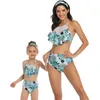 Look Mother Swimwear Summer Mom Daughter Swimsuit Family Matching Mommy And Me Bathing Suit Clothes 210417