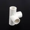 Vattenutrustning 2st Inner Diameter 20mm 4-vägs PVC Vit plastskorsanslutning Tredimensionella leder