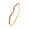 Mxgxfam New Zricon Bangle Bracciale per donna Gioielli di moda Color oro 18 k Aaa + Nessuna allergia cutanea Nichel Free Q0719