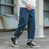 Jeans da uomo strumenti solidi multi pagocchetto da colore resistenti ai pantaloni casual dritta