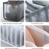 Underkläder förvaringsduksarrangör 11 celler fällbara garderob trosor strumpor underbyxor bh trosor band lådor delare