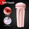 Electric Mastubation Cup 18cm Deep Masturbator Male Pulse Vibrating Soft Silicone Mute Strong Vibnration Erotic Sex toys for Men P0819