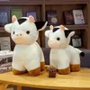 304050cm Mooie Fortune Cow Plush Toys Soft Stuffed Cute Animal Milk Cattle Hug Doll For Kids Baby Birthday Gift LA32098725387895761