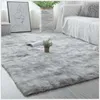 Lange pluche tapijten moderne home decor woonkamer slaapkamer pluizige tapijten rechthoekige harige vloermatten kunnen worden aangepast grijs wit 210727