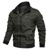 Vårhöstjacka män mode Slim Bomber Windbreaker Jackor Coat Herrkläder Taktik Militär Casual Jacket Män 210928