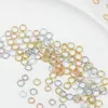 Couleur en or rose 07x4 mm en acier inoxydable saut anneaux Colliers de bricolage Bracelets accessoires