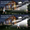 Outdoor Wall Lamps Solar Garden Light 14 LED Spotlights PIR Motion Sensor Lights For Lighting 180 Degree Adjustment