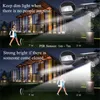 Lâmpadas de parede ao ar livre Luz de jardim solar 14 LED Spotlights PIR Motion Sensor luzes para iluminação 180 graus de ajuste