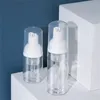 30ml 50ml 60 mlプラスチック石鹸ディスペンサーボトル透明な白い泡ポンプのムーズ携帯用手の消毒剤液体ローションの泡立てボトル旅行の払い戻し可能な瞬間