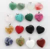 Feest Gunst Hartvorm Love Gem Stone Gemengde Hangers Losse Kralen Voor Armbanden en Ketting Charms DIY Sieraden Dames Gift SN2552