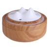 300ML air Humidifier USB Ultrasonic Cool Mist Aroma Diffuser with LED Lamp Wood Grain Mountain Maker Fogger Humidificador 210724