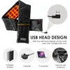 3-timmars temperaturjusterbar uppvärmd halsduk Smart vindtät USB Electric Heating Warm Neckerchief Thermal Wrap Scarves Cycling Caps Masks