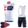 Iam Team 2021 Zomer Ademend Heren Fietsen Sleevless Jersey Vest Bib Shorts Set Bike Kleding Fiets Uniform Outdoor Sports Wear Ropa Ciclismo S21050787