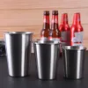 304 Tumbler de aço inoxidável 17oz / 500ml 20oz / 600ml 1 parede caneca copo de vinho Cerveja de copo de vidro Cofre de vidro drinkware portátil portátil empilhável única camada