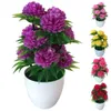 Prático artificial crisântemo bonsai em vaso de plantas simulação flor artificial flor falsa floração floral decoração floral y0630