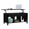 Levante Top Mesa de café Mobiliário moderno sala de estar escondida compartimento e mesa de mesa blacka12 A05