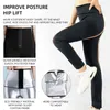 Calças modeladoras para o corpo com cobertura total Sauna modeladoras com efeito de suor quente emagrecimento fitness leggings modeladoras curtas