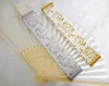 Zijde vouwen hand fan doos in elegante geschenkdoos bruiloft geschenken beige zwart roze huwelijk verjaardagsfeestje (verkoop fan doos) # 363