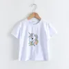 Tie-Dye Baby T-shirt Cartoon Kids Korte Mouw Shirt Meisjes Jongen Kleding Katoen T Girl Summer T-shirt 210429
