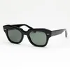 A112 Sunglass Mens Vintage Womens Men Sun Óculos Lentes de proteção UV com estojo de couro