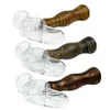 Hookak Bongs 4.6 '' Mini tuyaux à main Fumer Bong pipe à eau en verre plates-formes pétrolières marteau en silicone