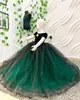 2021 Simple Crystals Flower Girl Dresses Portrait Bow Tulle Ball Gown Liltle Kids Födelsedag Pageant Wedding Gowns