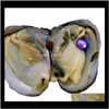 Gemstones Round Oyster 6-8mm 20 Mix Color Big Fresh Water Gift Diy Natural Pearl Loose Pärlor Dekorationer Vakuumförpackning Epacket L2BH4