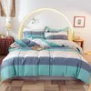 Juegos de ropa de cama SongKAum, textil para el hogar, fiesta, pequeña funda de sarga de algodón fresco, sábana, funda de almohada, conjunto para niño y niña adolescente