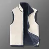 Mannen Rits Casual Mode Katoen Winterjas Mouwloze Vest Fleece Warm Bovenkleding Jassen Plus Size 6XL 210923