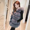 Winter teddy jas bont van kunstmatige eco warme vest vrouwelijke mouwloze dames jassen faux koreaanse mode kleding 210817